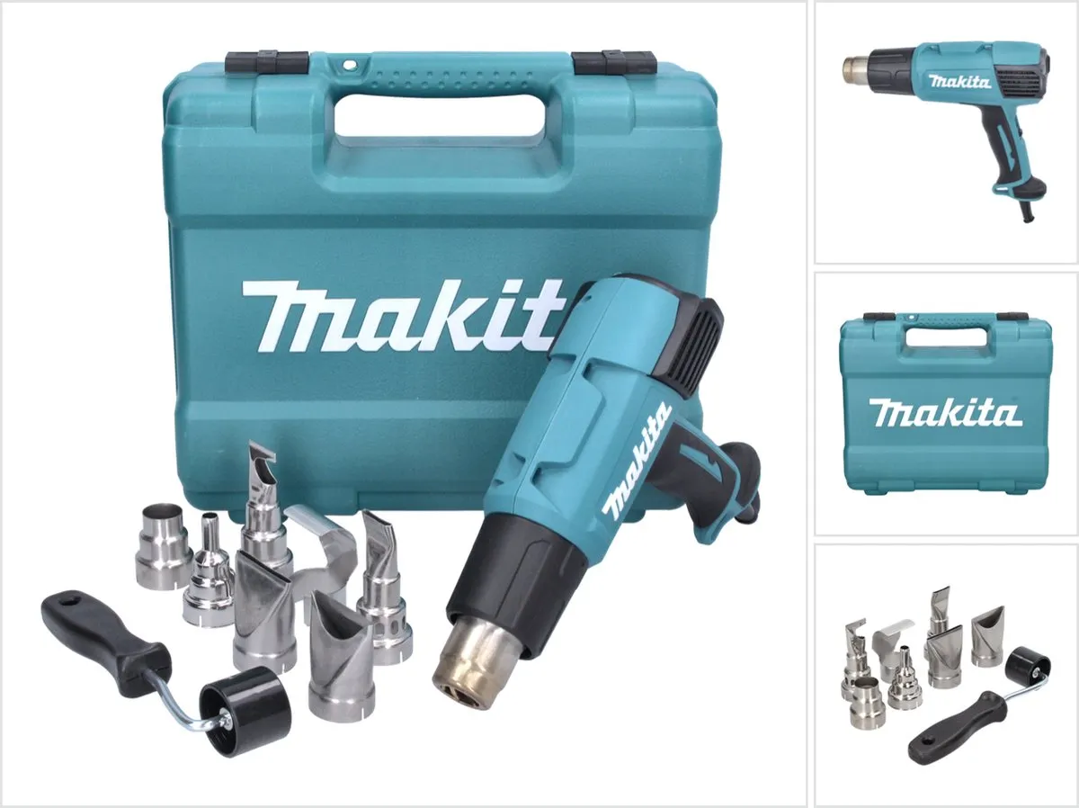 Makita HG6531CK Digitaal Heteluchtpistool 2000W - 650°C
