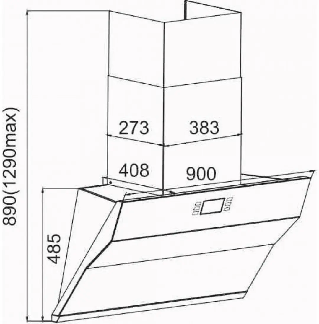 Kaiser HGE 93505s Gasfornuis 90cm + AT 9343 Afzuigkap - 5 Kookzones
