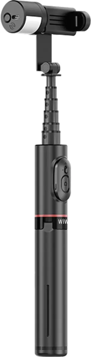 WiWu Wi-SE003 Selfie Stick & Tripod met Verlichting - 7 Inch - Zwart