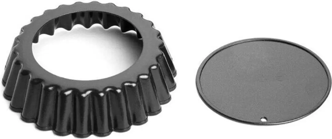Vogue Mini Quichevormen 8cm - 3 Stuks - Zwart