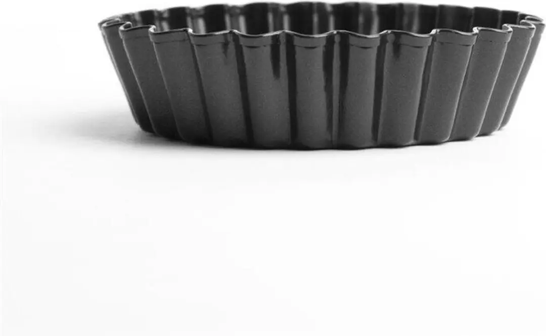 Vogue Mini Quichevormen 8cm - 3 Stuks - Zwart