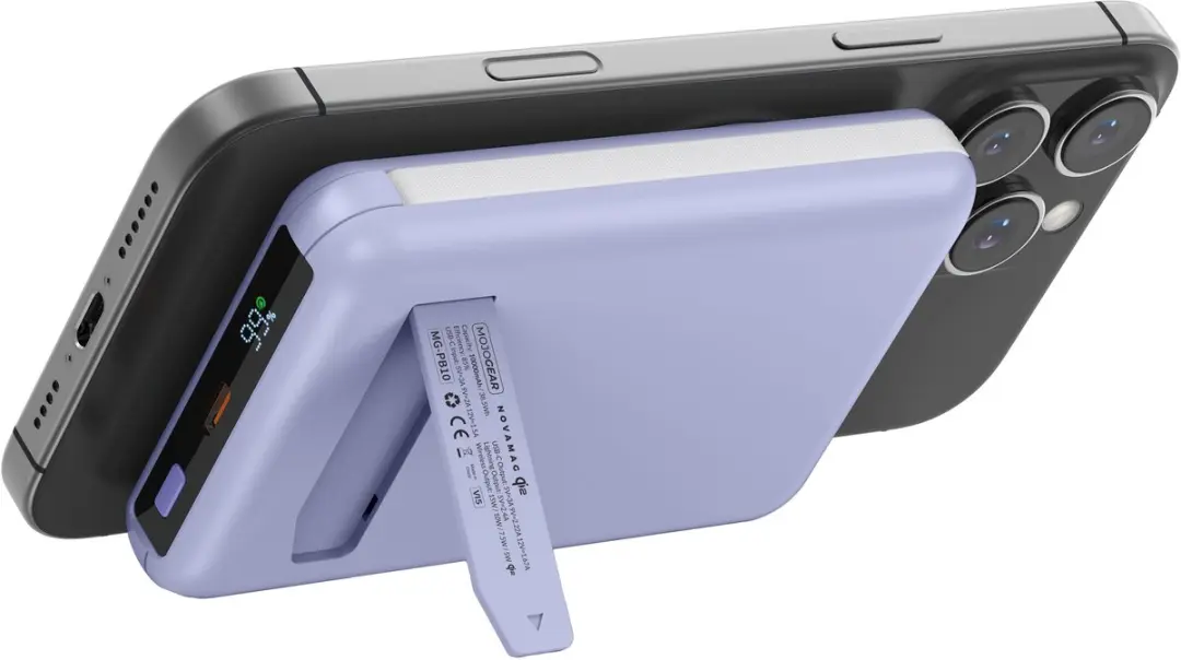 MOJOGEAR NovaMag All-in-1 Powerbank 10.000mAh - Paars - afbeelding 6 van 6