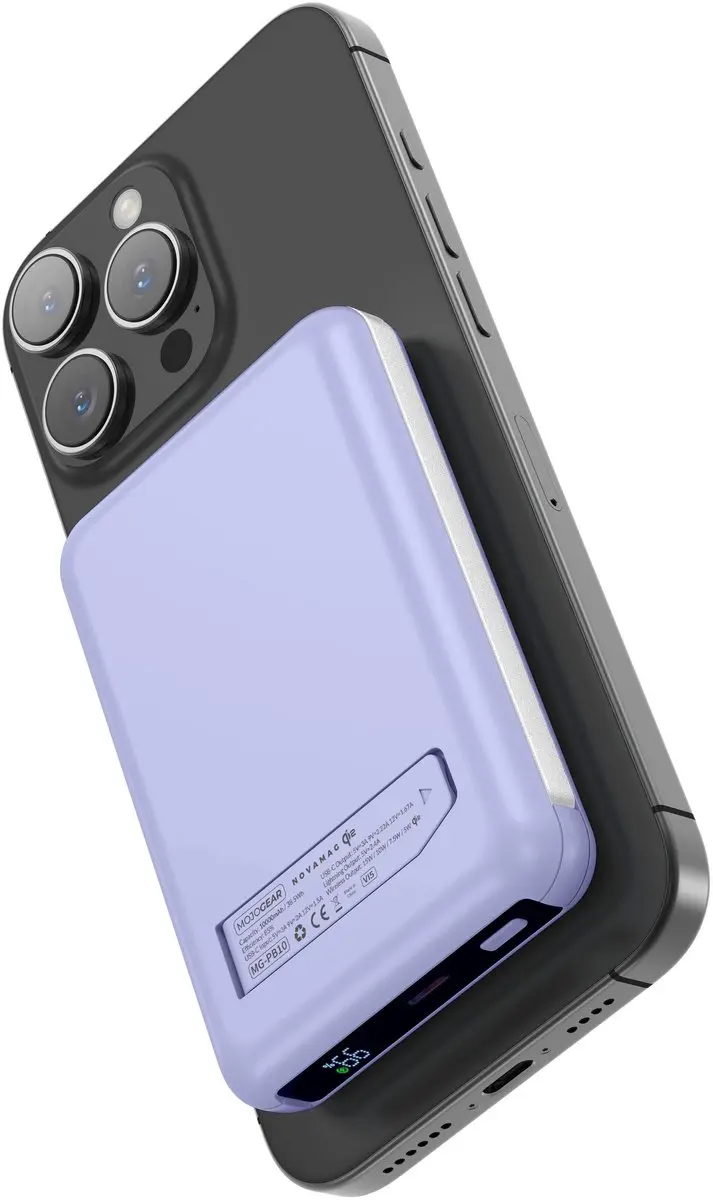 MOJOGEAR NovaMag All-in-1 Powerbank 10.000mAh - Paars