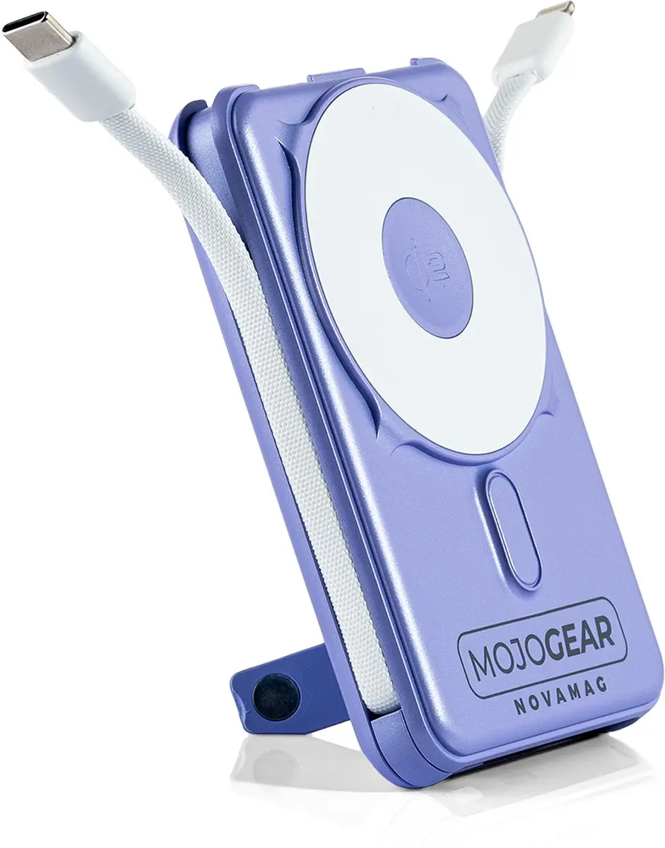 MOJOGEAR NovaMag All-in-1 Powerbank 10.000mAh - Paars