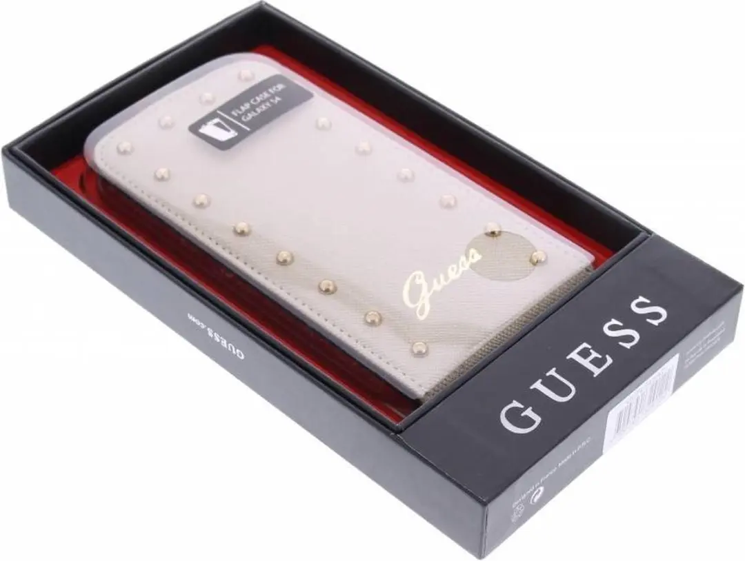 GUESS Samsung Galaxy S4 Studded Collection Flip Case - Goud