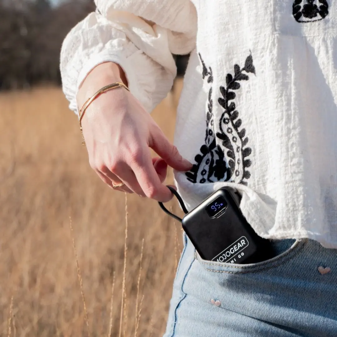 MOJOGEAR MINI GO Powerbank MG-PB11-BLACK 10.000mAh - 4 Poorten - Zwart