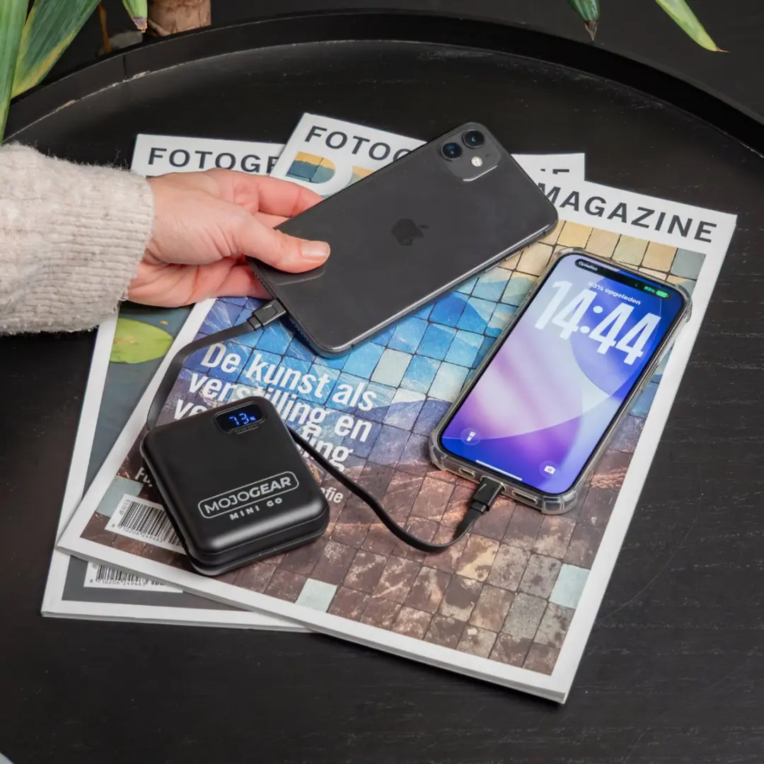 MOJOGEAR MINI GO Powerbank MG-PB11-BLACK 10.000mAh - 4 Poorten - Zwart - afbeelding 6 van 6