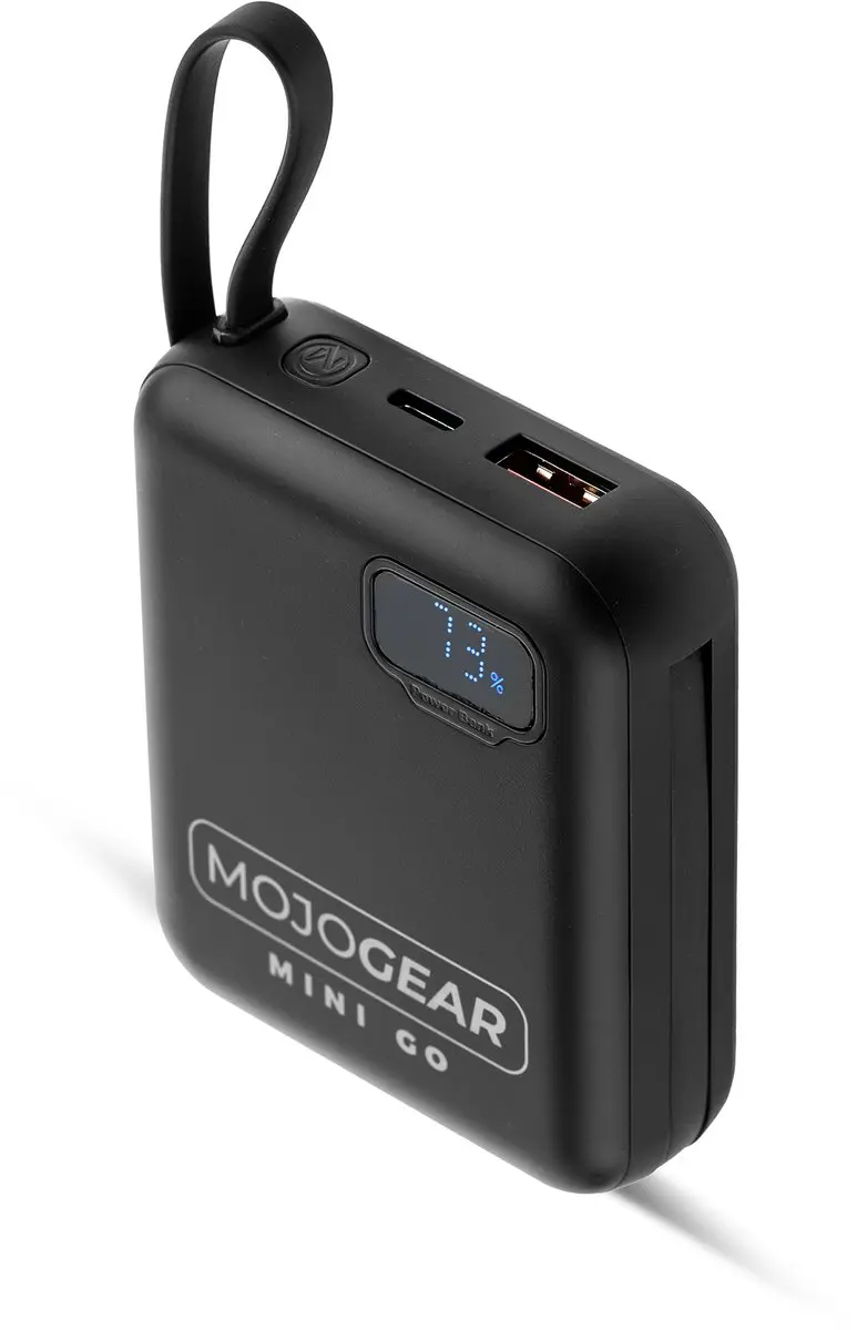 MOJOGEAR MINI GO Powerbank MG-PB11-BLACK 10.000mAh - 4 Poorten - Zwart