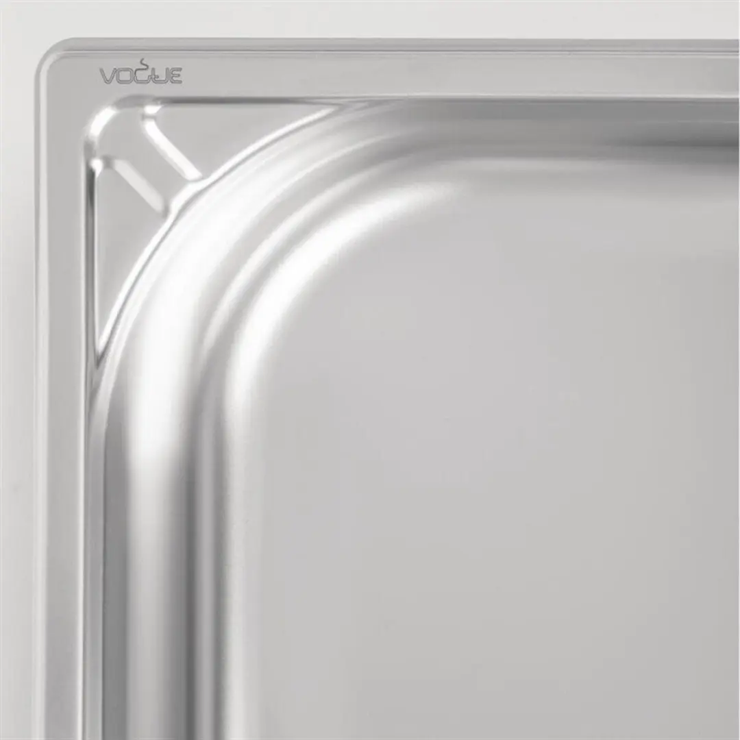 Vogue RVS GN 1/2 Bak 65mm - Grijs