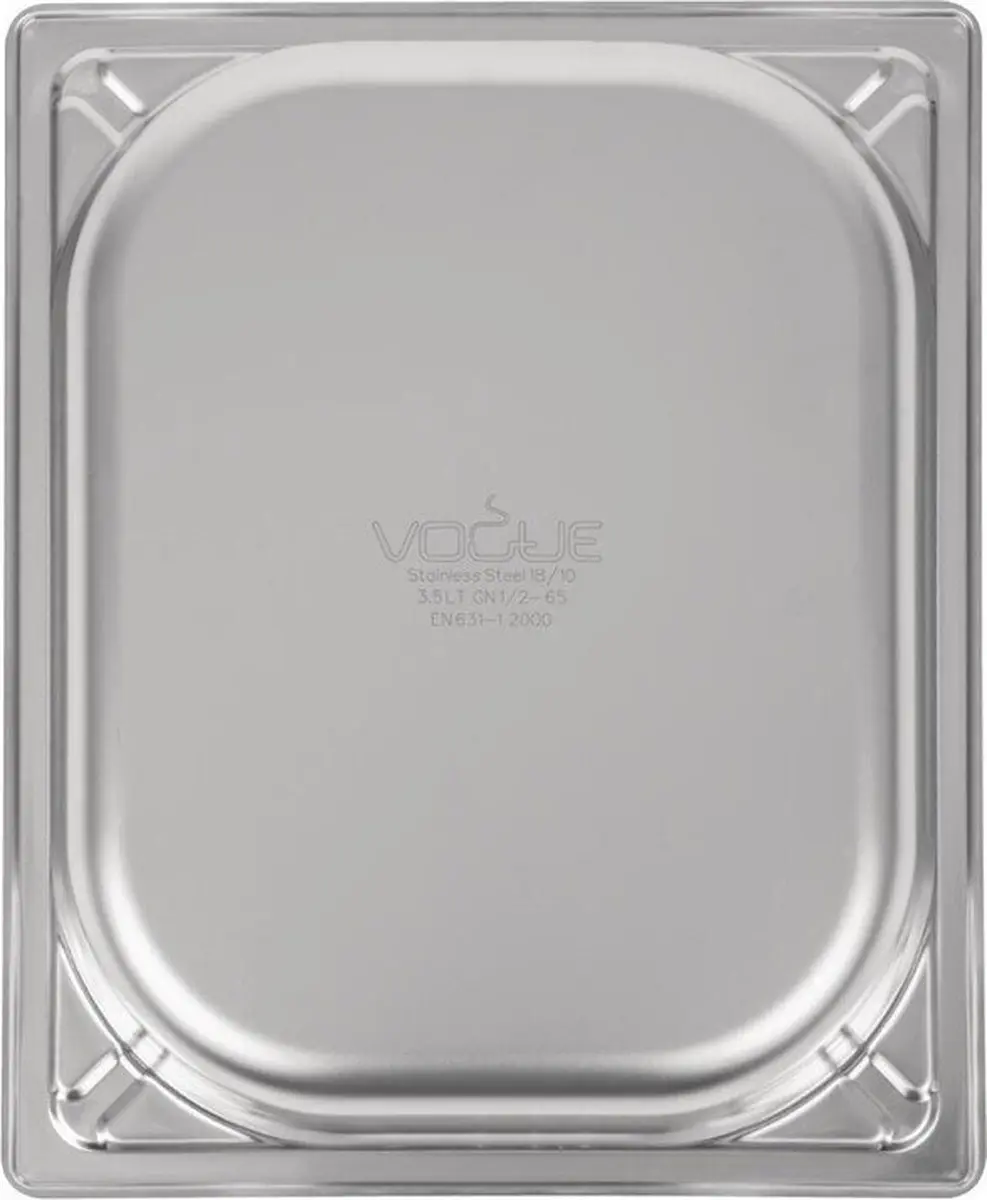 Vogue RVS GN 1/2 Bak 65mm - Grijs