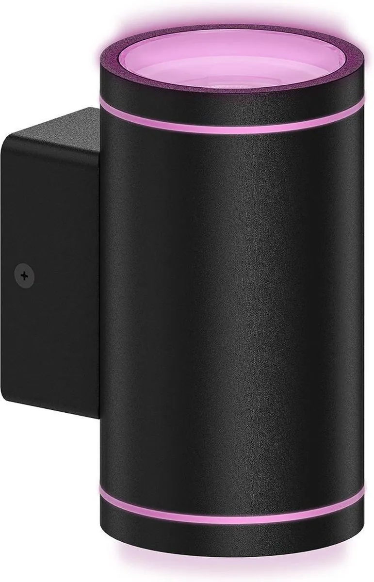 Calex Smart Outdoor LED Wandlamp RGBW 4W - Zwart
