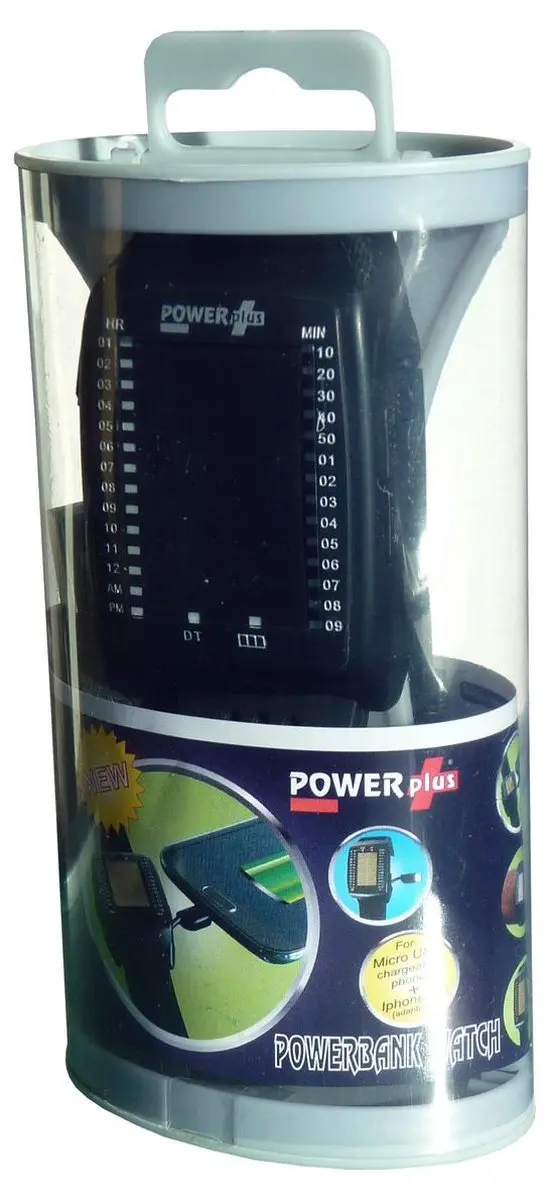 Powerplus Powerbank Watch - 1500mAh - Smartphone - Zwart - afbeelding 6 van 6