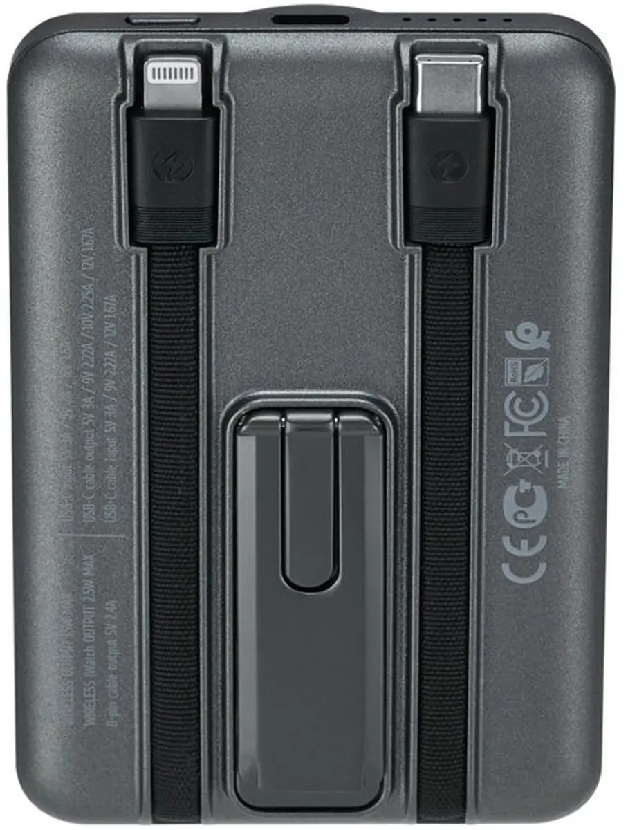 RivaCase VA2607 Powerbank 5000mAh - 3x Opladen - Magsafe 15W - Zwart/Grijs