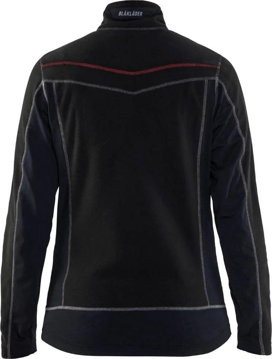 Blåkläder 4924-1010 Dames Microfleecevest - Zwart/Rood S
