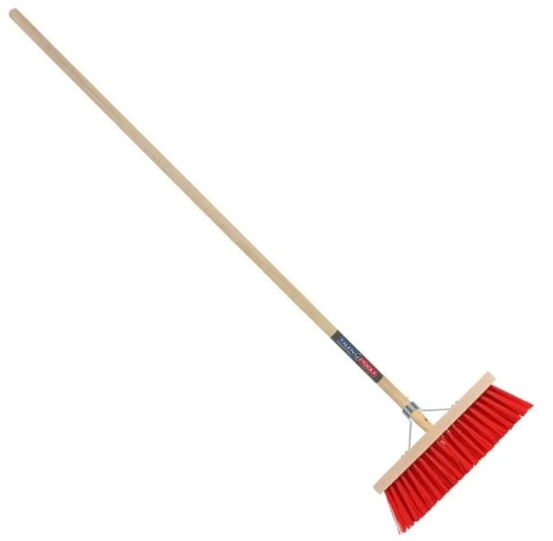 Talen Tools Halfrond Bezem 31cm - Rood