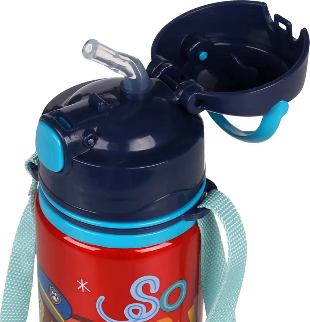 PAW Patrol Aluminium Waterfles 600ml - Blauw/Rood