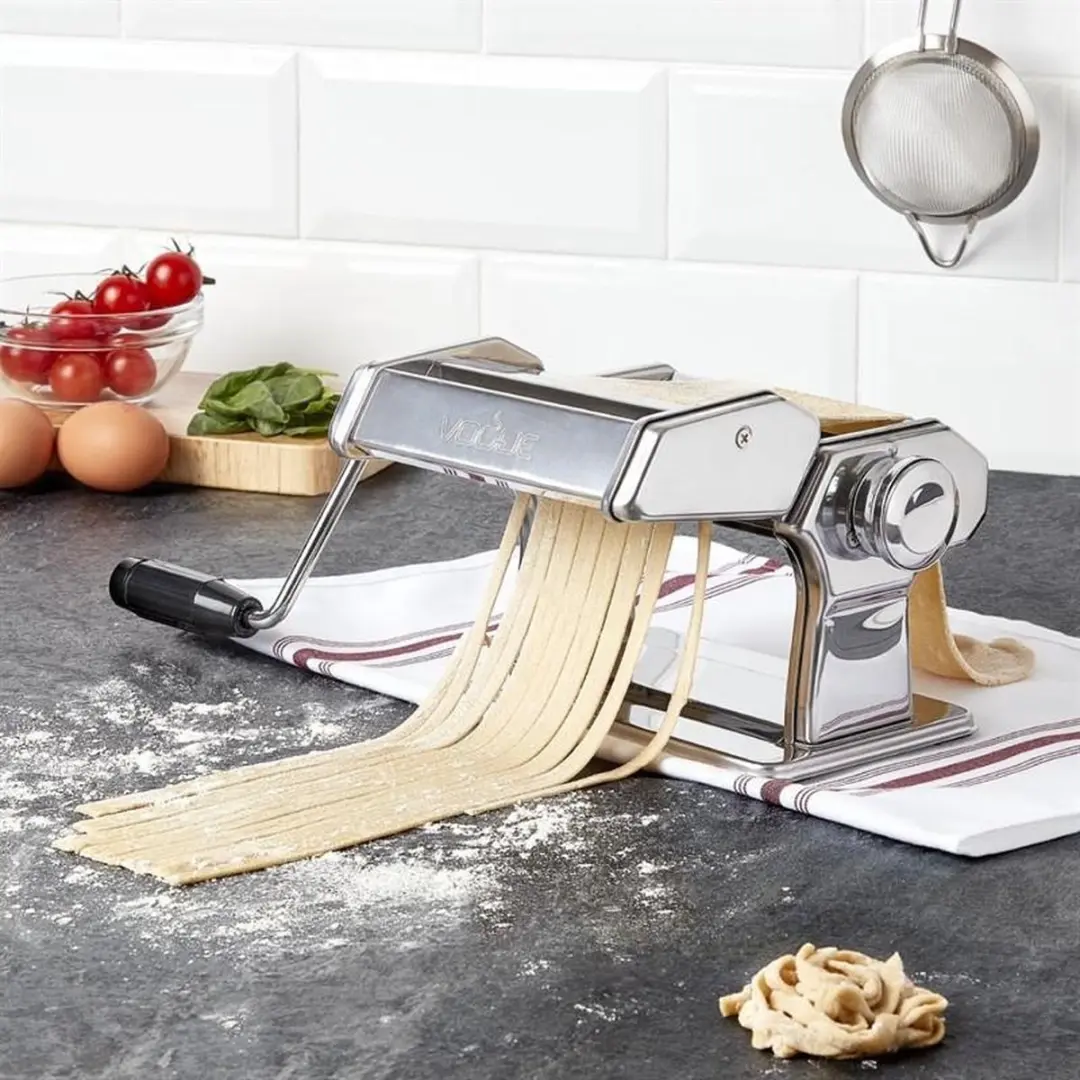 Vogue Pastamachine 18cm - 2 Diktes - Chroom