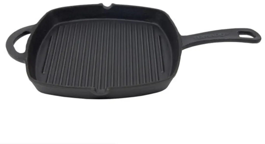 Tomado Gietijzeren Visbak Grillpan 26cm - Zwart
