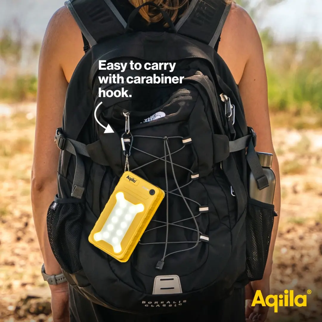 Aqiila Powerbank BS10 Solar 10000mAh - 20W - Geel