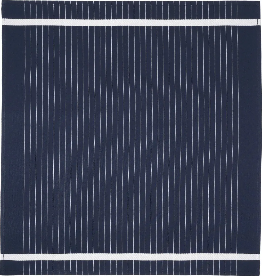 Twentse Damast Theedoeken Set 6 Stuks 60x65cm - Marineblauw