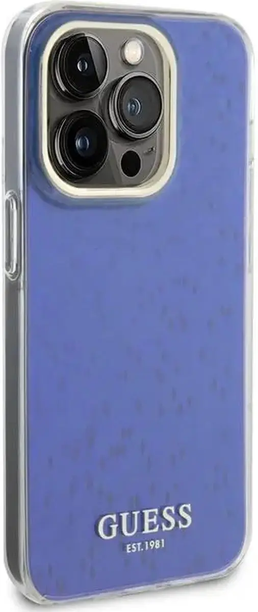 GUESS IML Case iPhone 15 Pro Max - Blauw