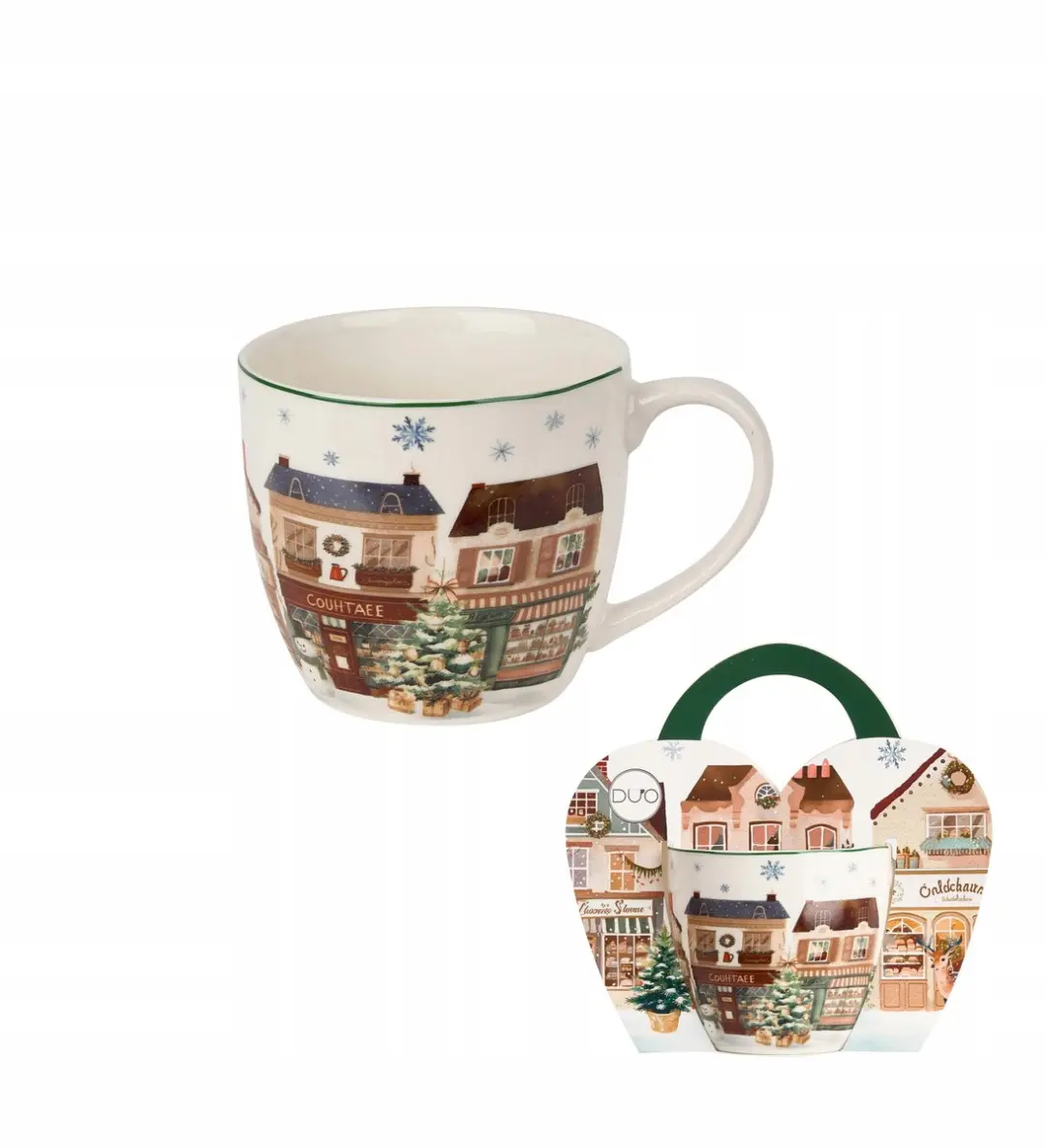 Duo Kerststad 2 Mok 460ml