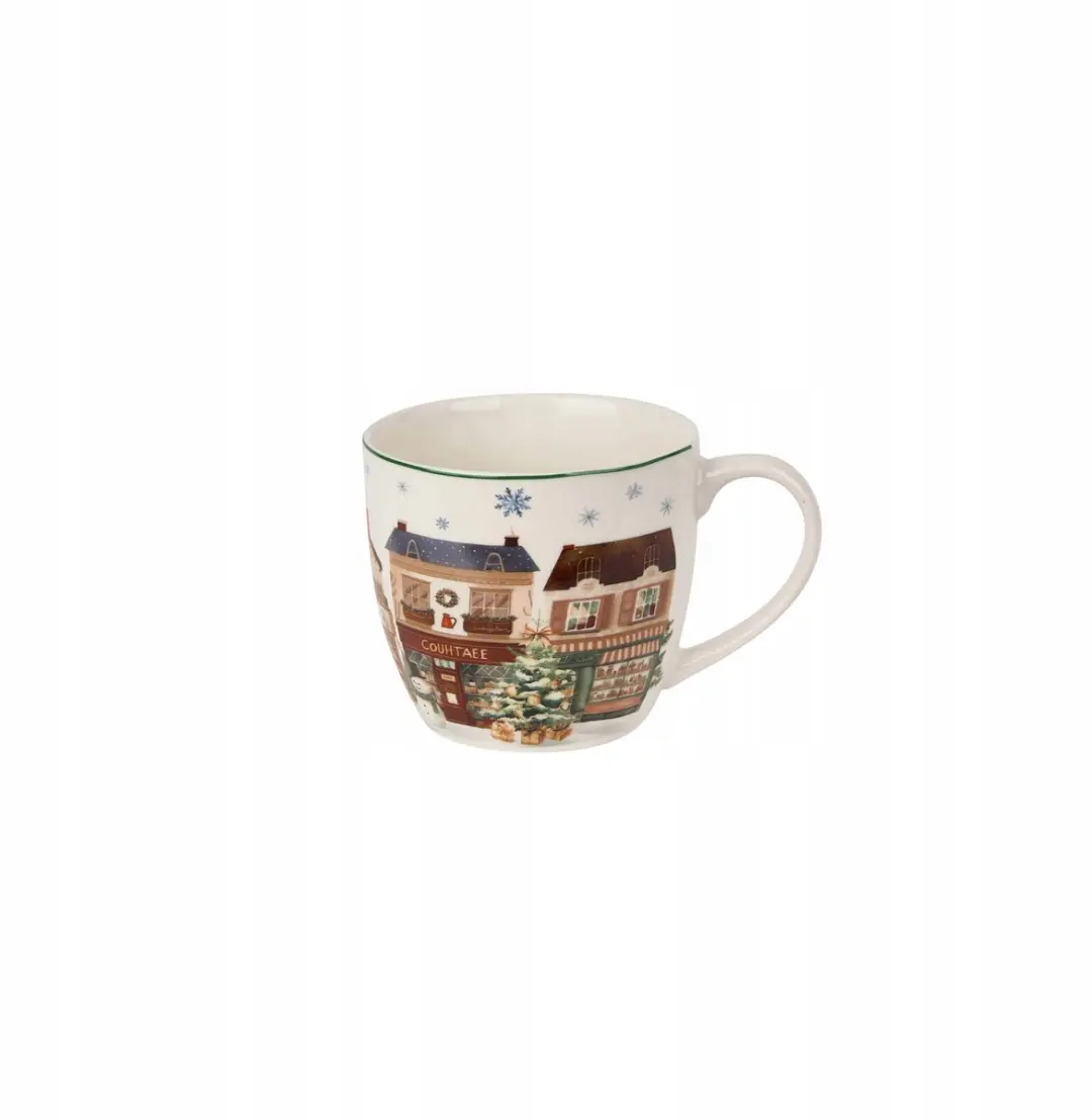 Duo Kerststad 2 Mok 460ml - Crème