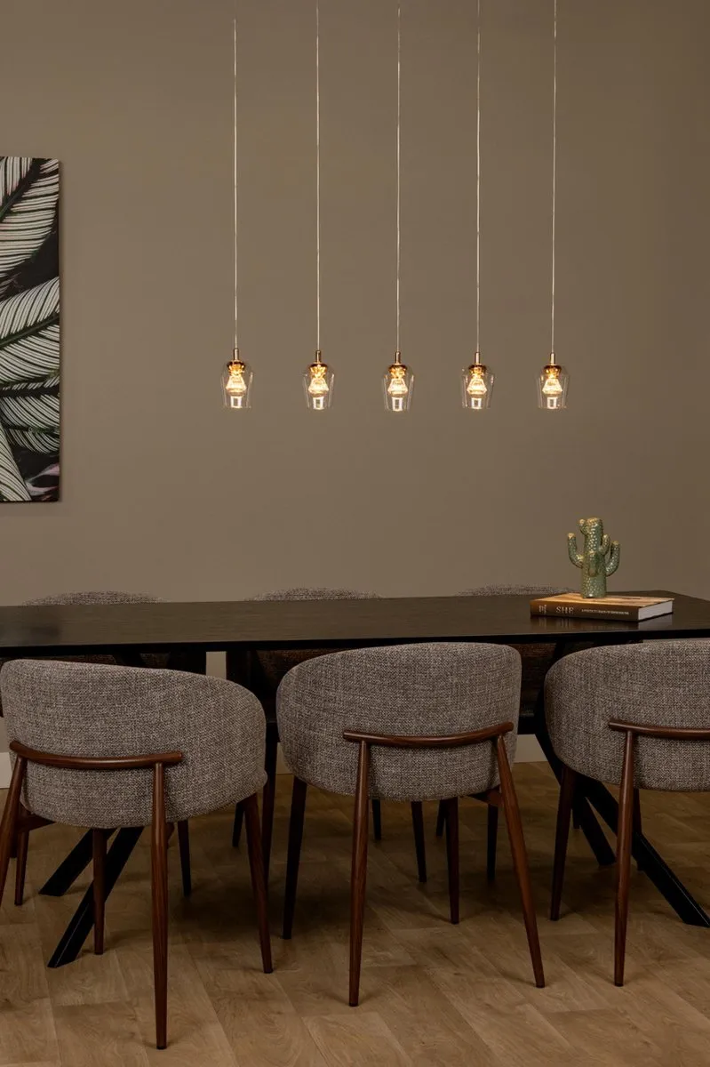 Lucide Berliane Hanglamp - 5x4W LED 2700K Transparant