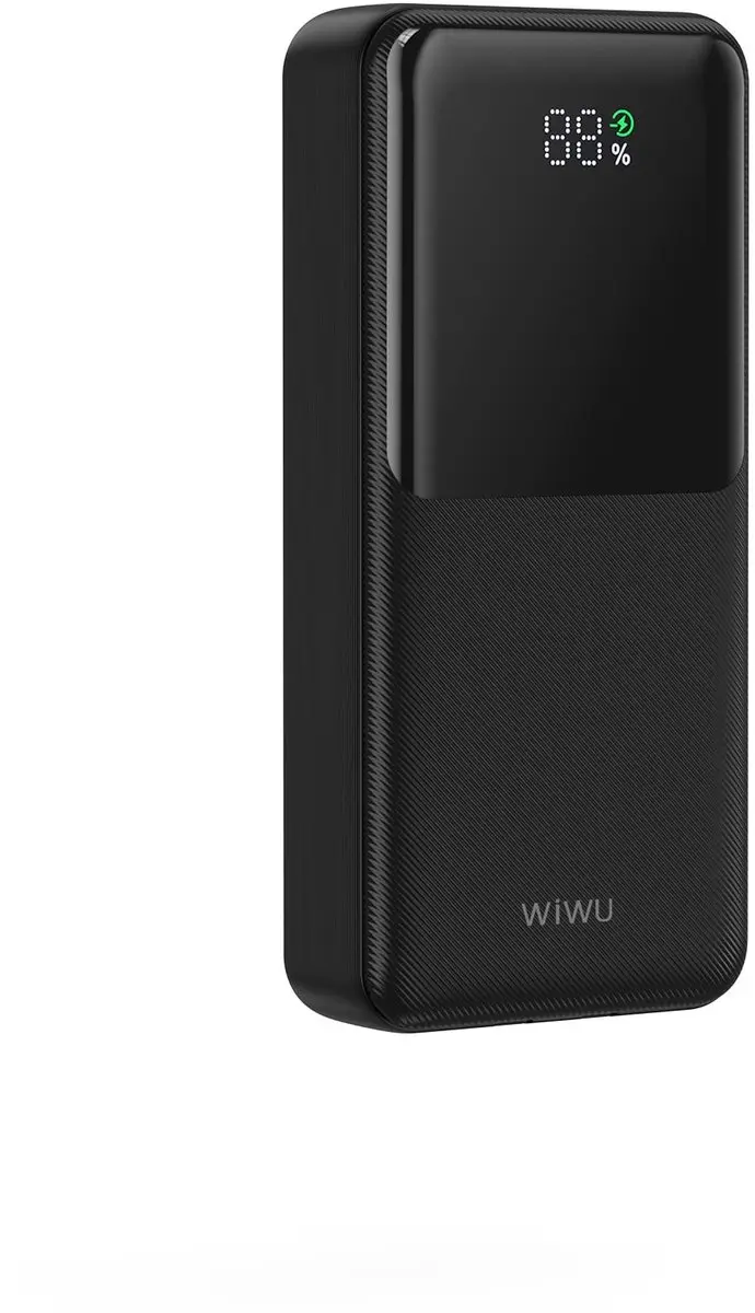 WiWU Powerbank 20000mAh 2-in-1 Type-C/Lightning - 22.5W - Zwart