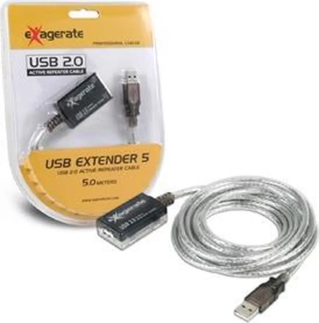 Hamlet XUREP5 USB-kabel 5m - Zwart