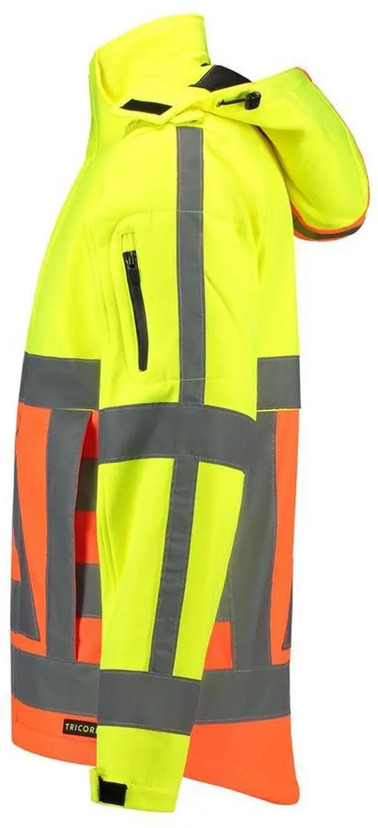 Tricorp Soft Shell Jack Verkeersregelaar 403002 - Fluor Oranje/Fluor Geel - 7XL
