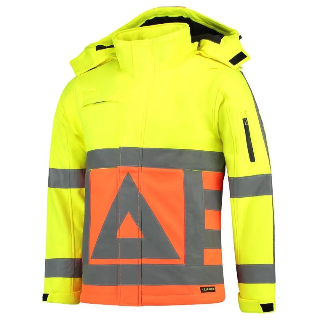 Tricorp Soft Shell Jack Verkeersregelaar 403002 - Fluor Oranje/Fluor Geel - 7XL