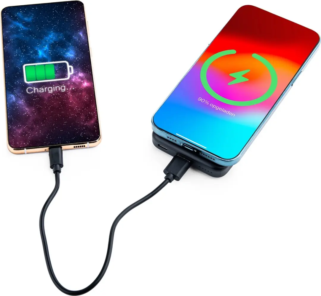 MOJOGEAR MG-PB-WC10 MagSafe Powerbank 10.000mAh - 2x Smartphone - 22W - Zwart