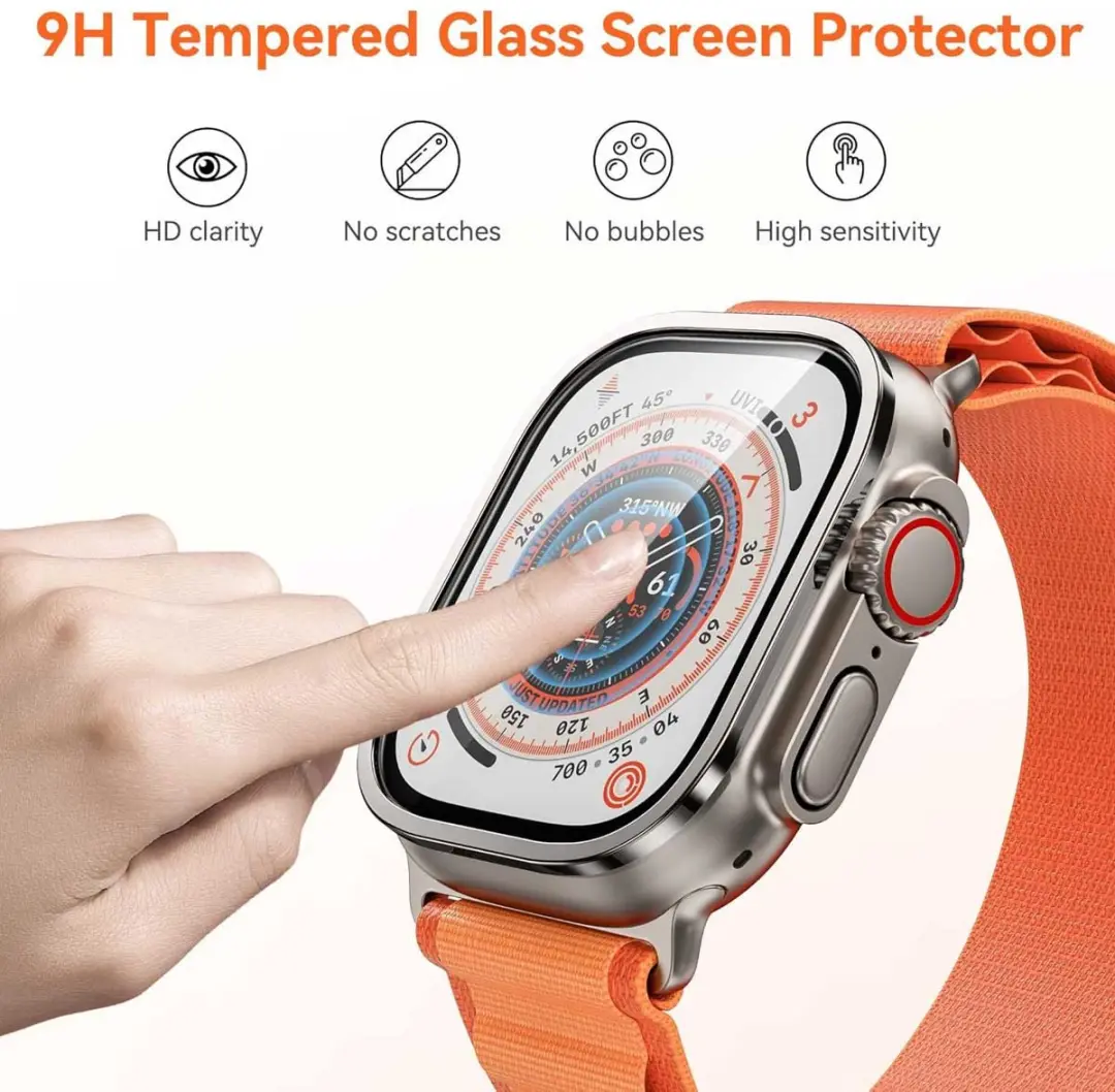 WiWu Easy Screenprotector Apple Watch 41mm - Zwart
