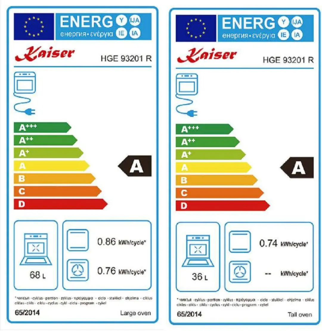 Kaiser HGE 93201 R Gasvrijstaand Fornuis 90cm - 5 Zones - 2 Ovens - Zelfreinigend