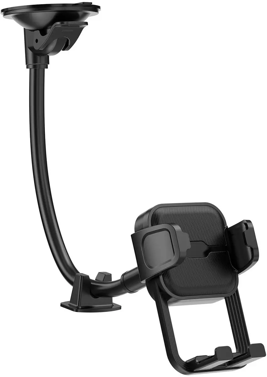 WiWu Telefoonhouder Auto Flexibel Zwart - 360° Draaibaar