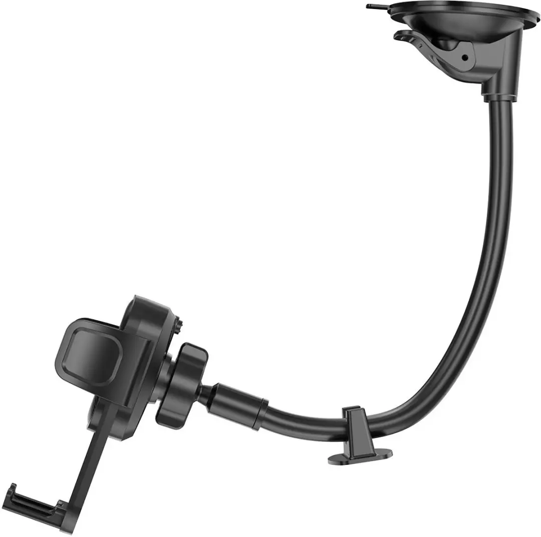 WiWu Telefoonhouder Auto Flexibel Zwart - 360° Draaibaar
