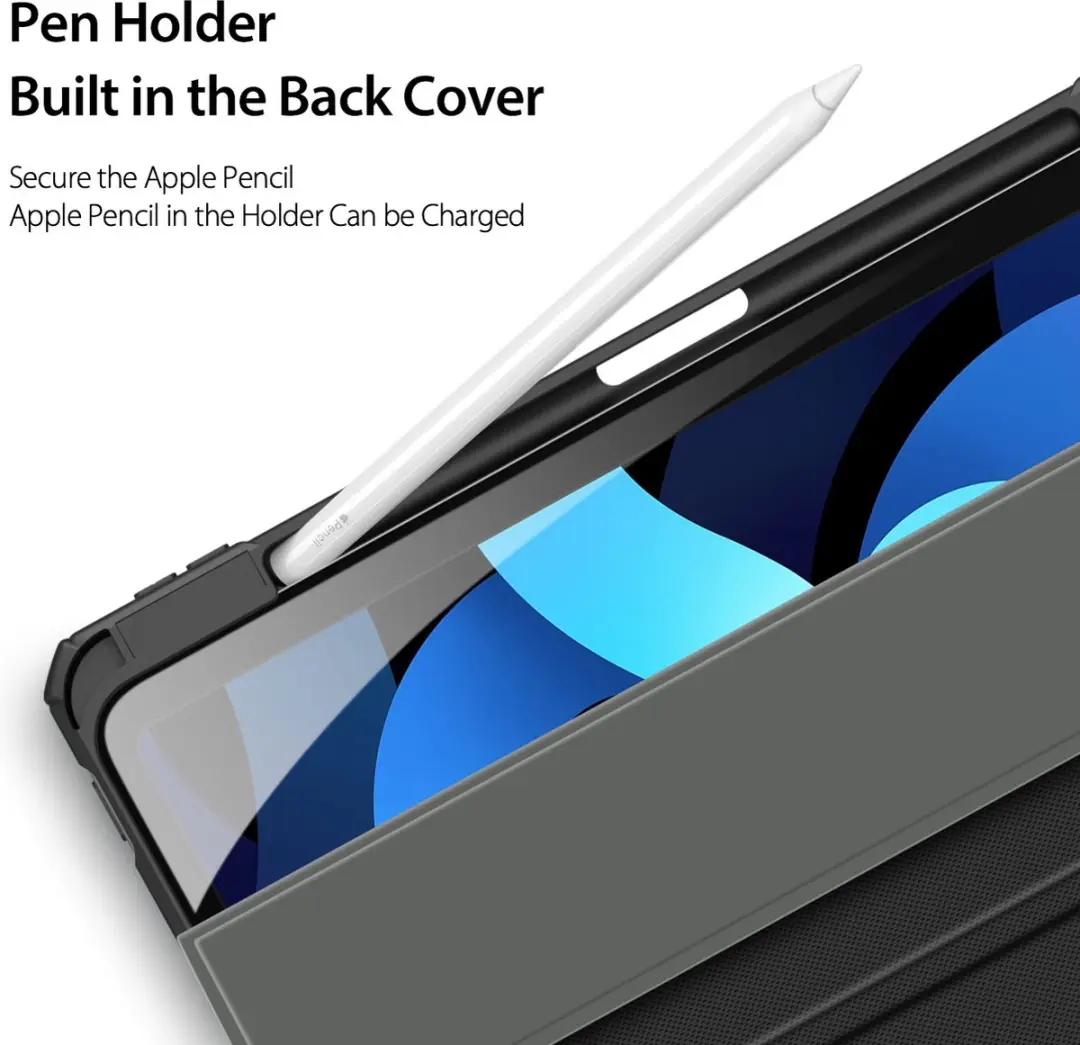 WiWu 2-in-1 Magnetische Cover iPad 9/8/7 - Pencilhouder - Zwart