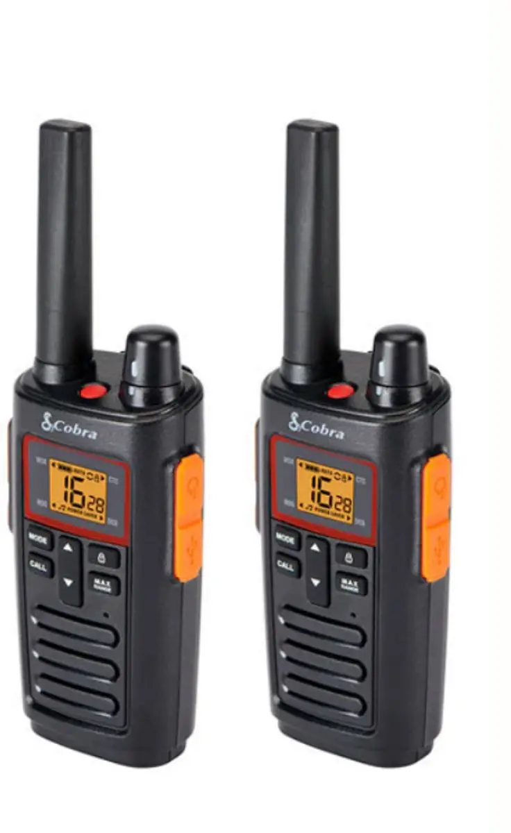 Cobra RX380 PMR446 Portofoons - 2 Stuks - Zwart
