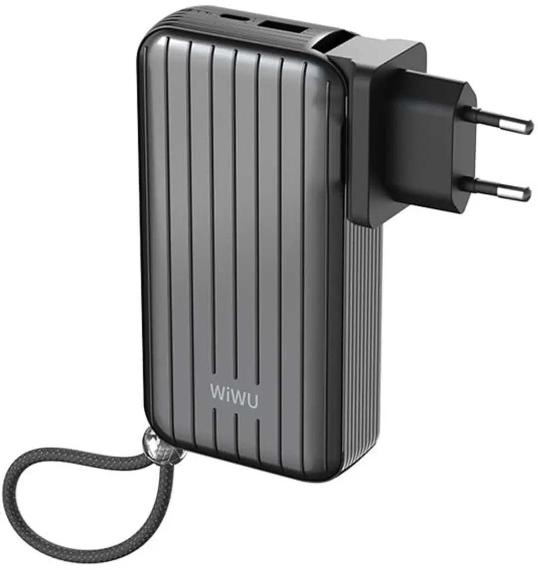 WiWu Powerbank 10000mAh 3-in-1 14485 - 22.5W - Zwart
