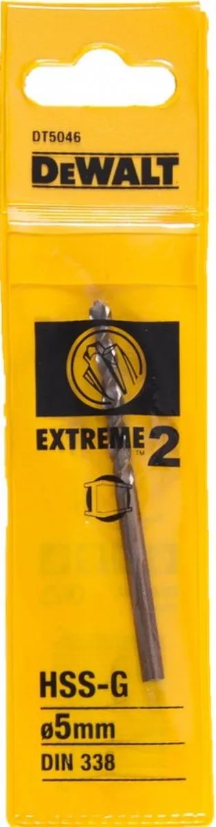 DeWalt DT5046 Metaalboor HSS-G EXTREME 5x86mm