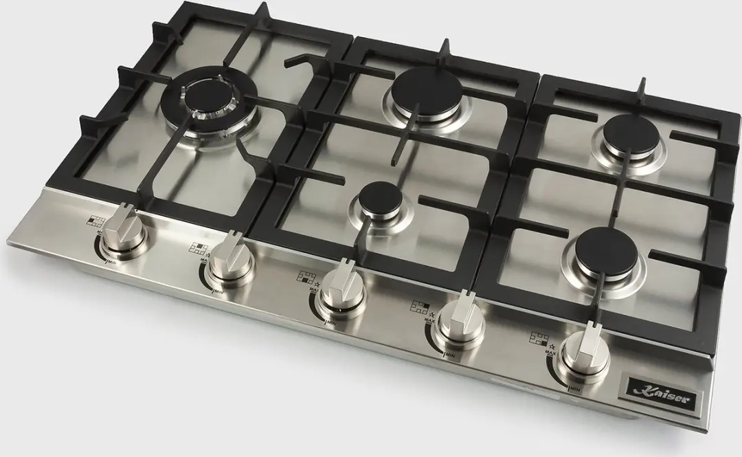 Kaiser KG 9357 Inbouwgaskookplaat 90cm - 5 Zones - Roestvrij staal