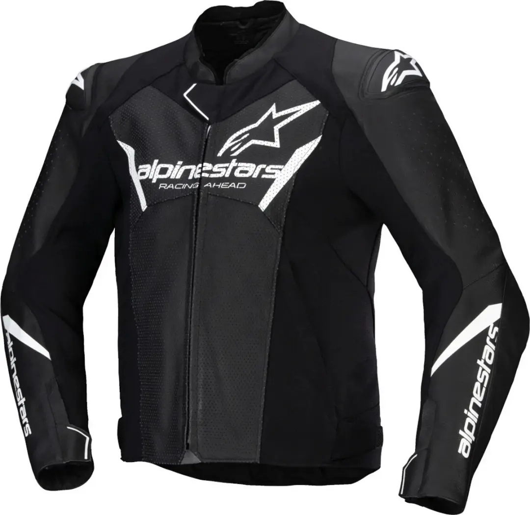 Alpinestars Faster V3 Airflow Leder/Textiel Motorjas - Zwart - Maat 58