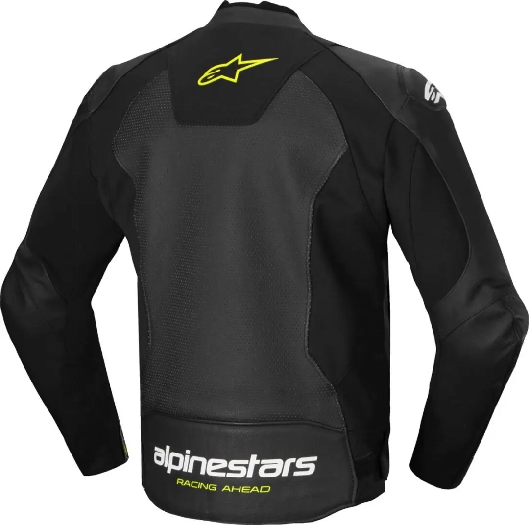 Alpinestars Faster V3 Airflow Leder/Textiel Motorjas - Zwart - Maat 58