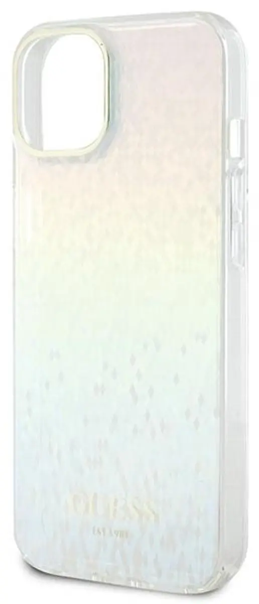 GUESS Faceted Mirror Disco Hoesje iPhone 12 - Meerkleurig