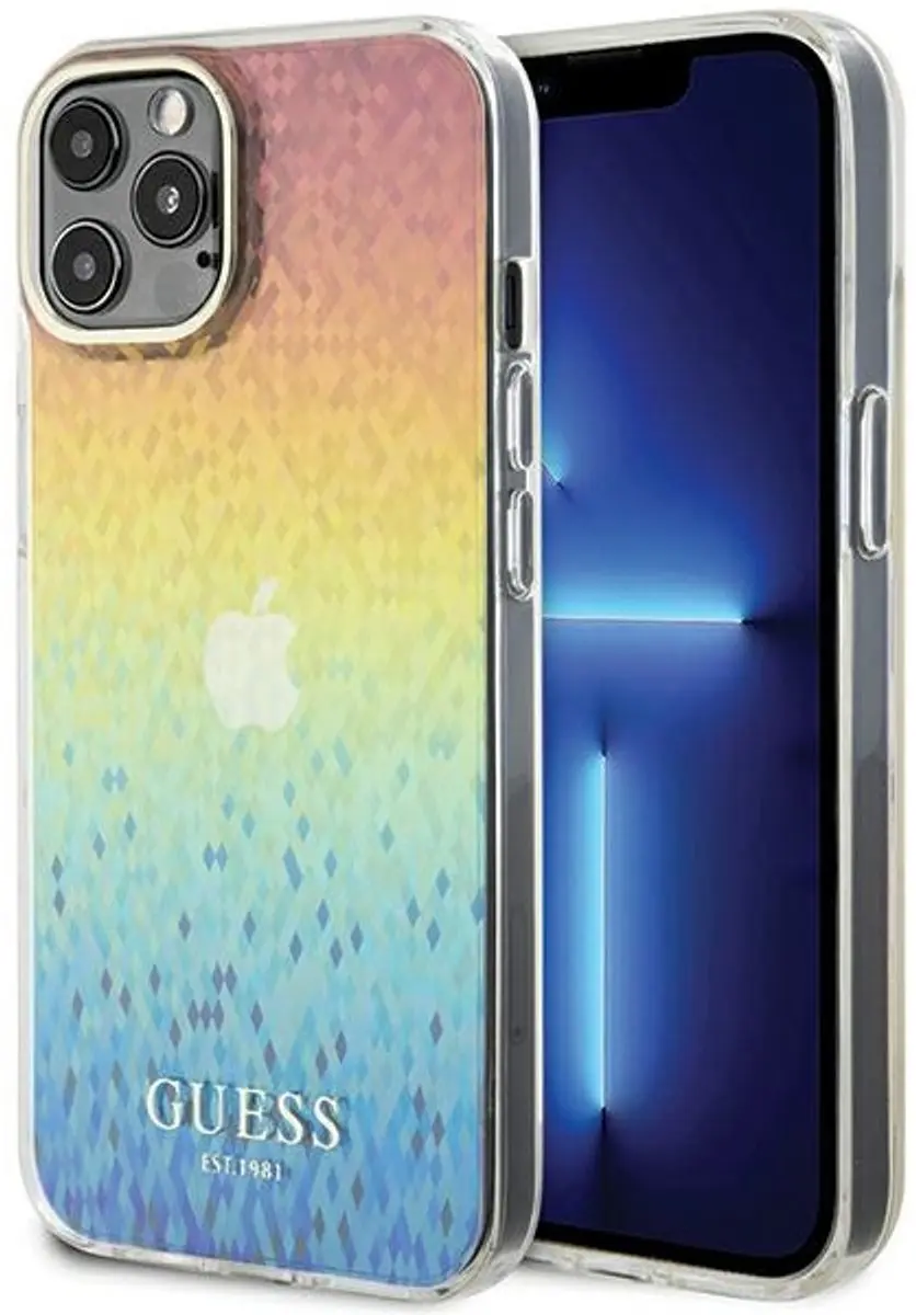 GUESS Faceted Mirror Disco Hoesje iPhone 12