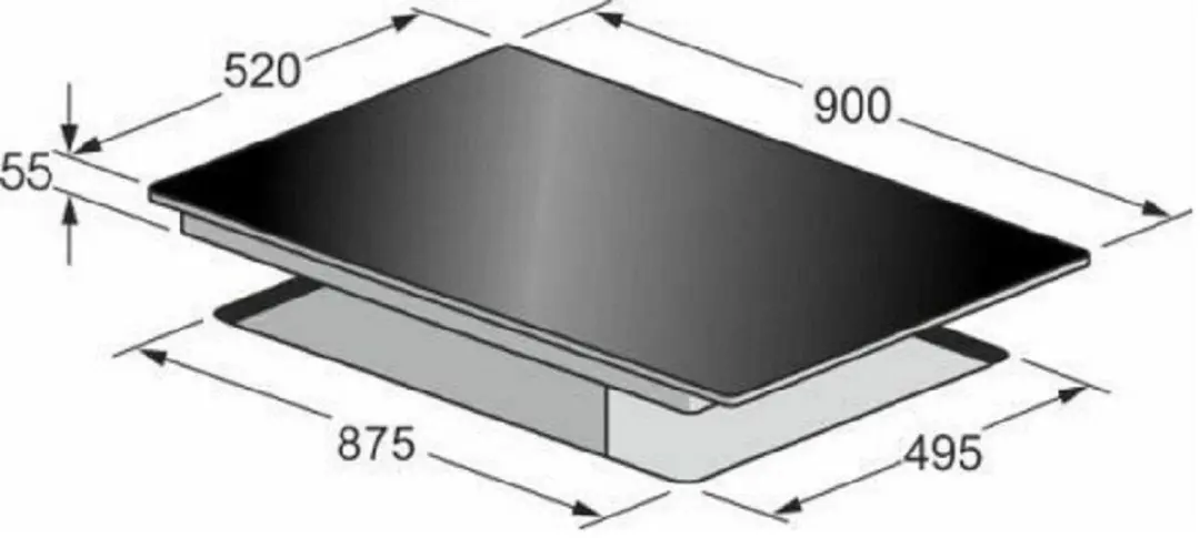 Kaiser EH 6337 Inbouwoven met inductiekookplaat 79L - Inox/Zwart