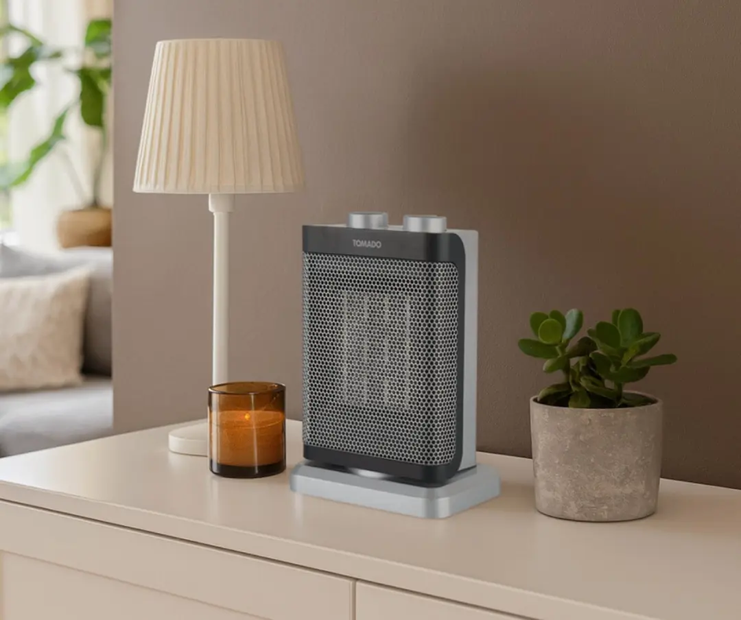 Tomado THC1502B Keramische Kachel 1500W - Oscillerend - Zwart