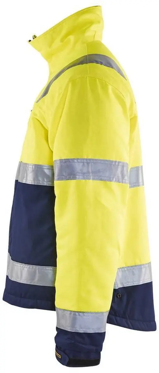 Blåkläder 4862-1811 Winterjas - L - High Vis Geel/Marineblauw