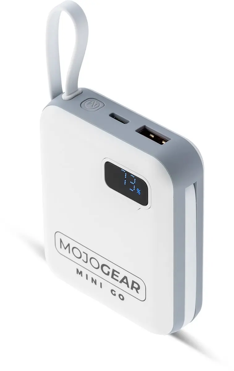 MOJOGEAR MINI GO Powerbank 10.000mAh - 4x USB-C/Lightning - 22W - Wit